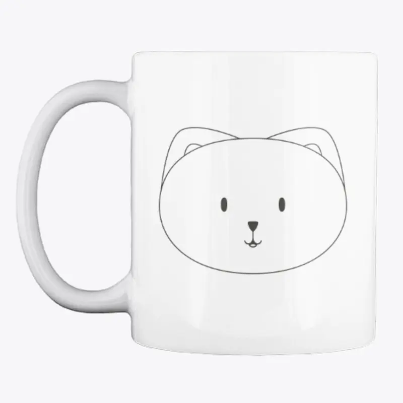 WHITE SAM AND MAGGIE TWO-FACE MUG